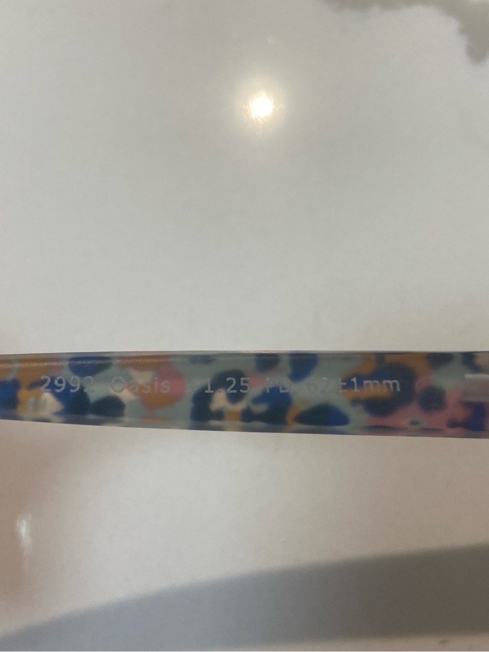 Peppers blue light glass +2.50 Blue Multi Leopard Print Eyewear Frames - Picture 6 of 6